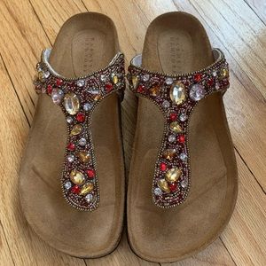 Barney’s New York Beaded Sandals